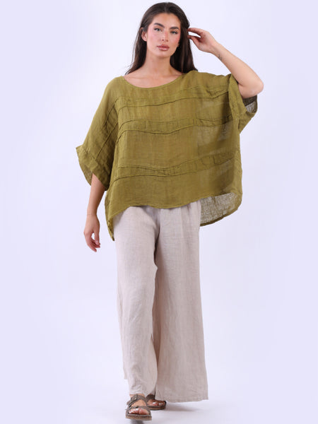 Georgia Linen Top Mustard
