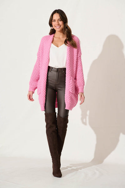 Valeria Knit Cardigan Pink