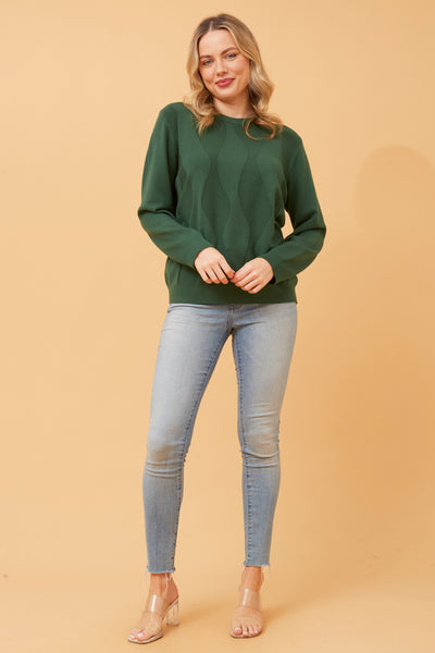 Lara Knit Top Green