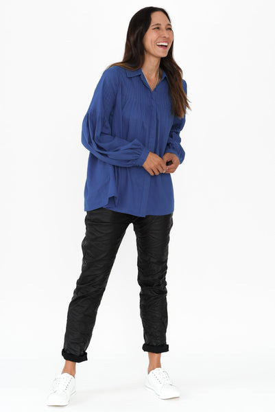 Sophia Vet Look Jogger Black