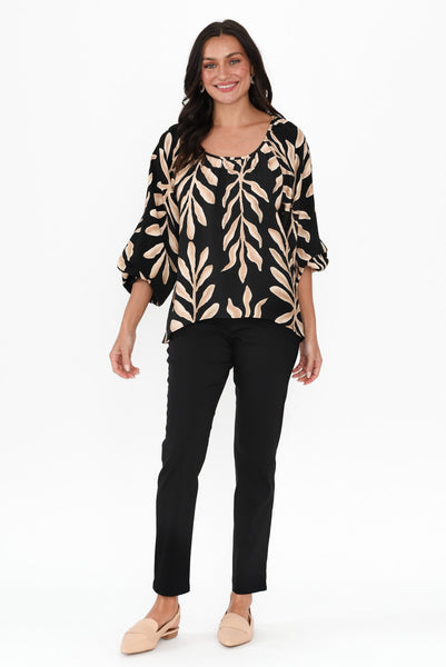Tamara Black Ponte Pants