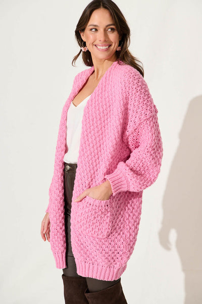 Valeria Knit Cardigan Pink