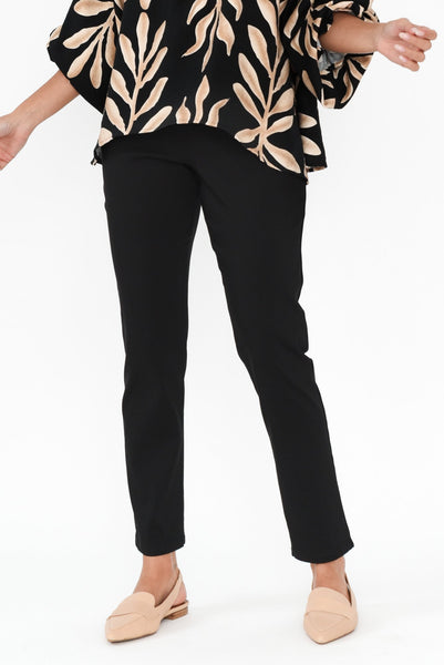 Tamara Black Ponte Pants