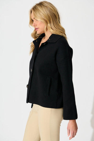 Sofia Knit Cardigan Black