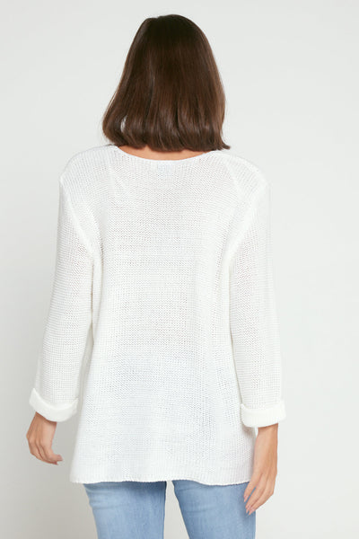 Rana Cotton Knit Top White