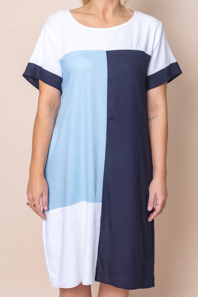 Corey Block Print Dress