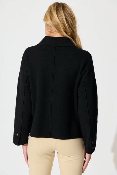 Sofia Knit Cardigan Black