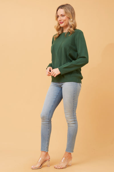 Lara Knit Top Green