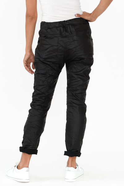 Sophia Vet Look Jogger Black