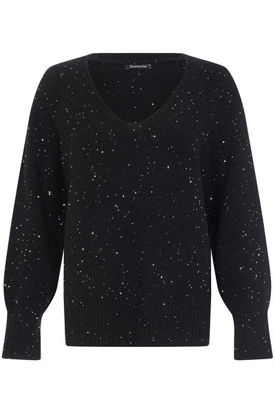 Melani Sequin Jumper Black
