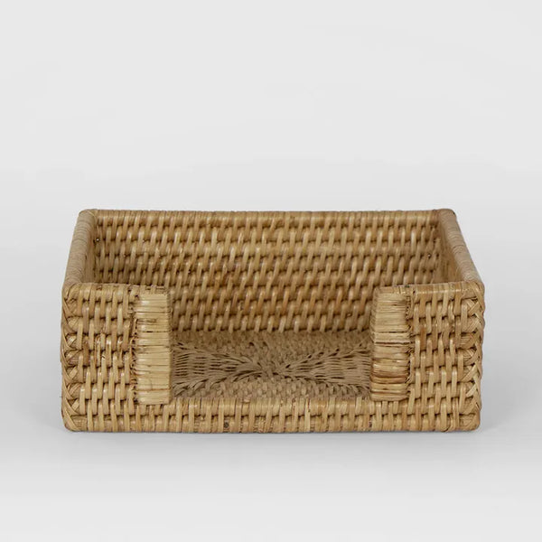 PAUME RATTAN SQUARE NAPKIN BOX NATURAL