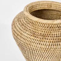 PAUME RATTAN FLOWER URN SMALL NATURAL