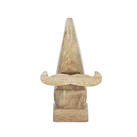 HIS WOOD GLASSES HOLDER 10X17CM NATURAL