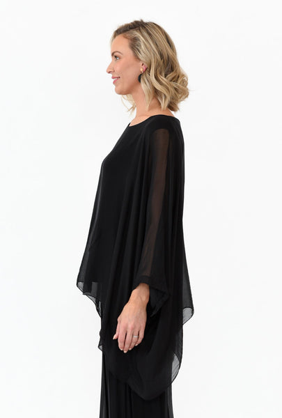 Juniper Silk Top Black